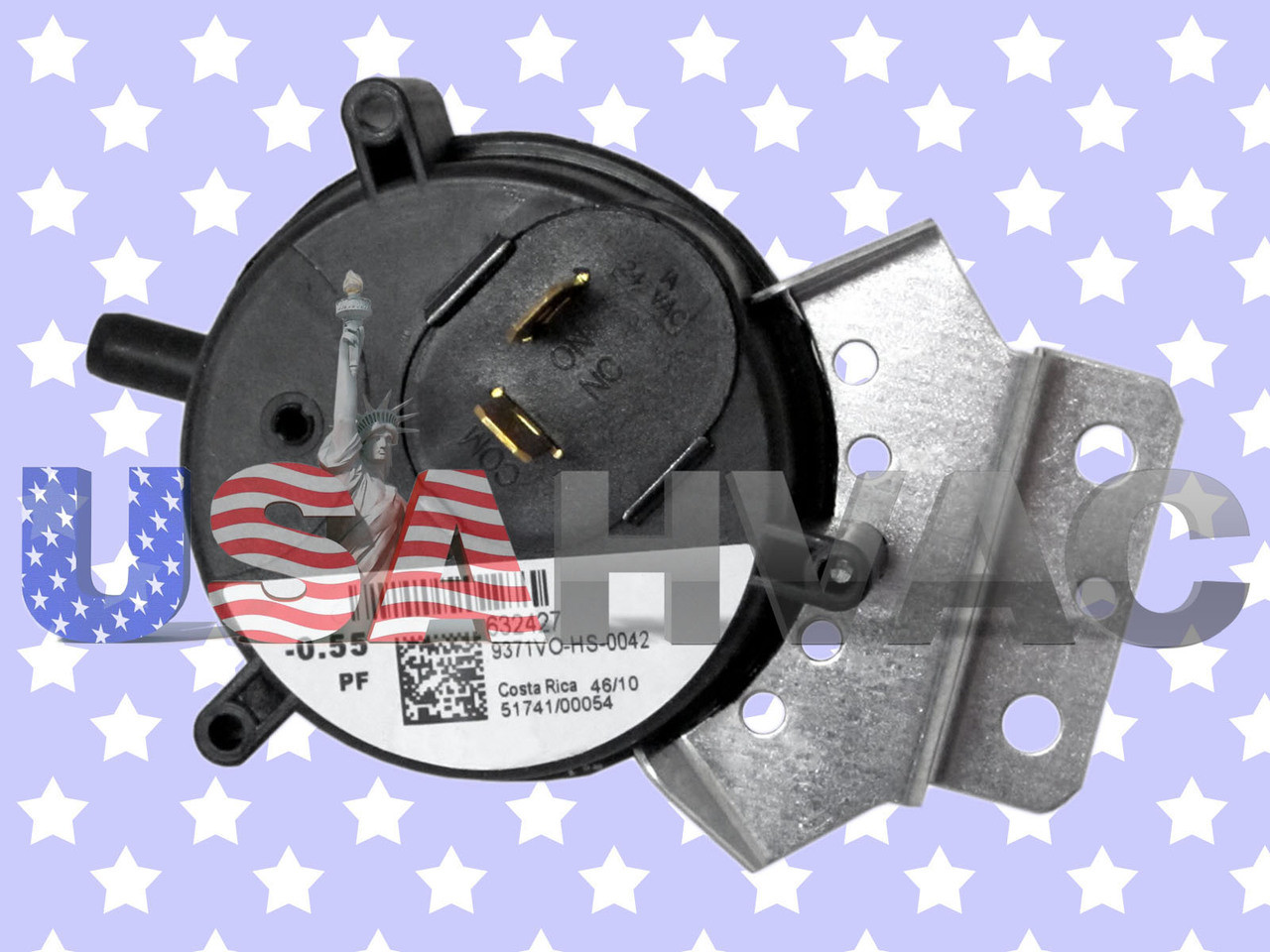 OEM Intertherm Nordyne Miller Furnace Pressure Switch – Fits 632571 632571R -1.3